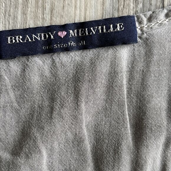 Brandy Melville Cotton/viscose Made In Italy Distressed Crop Top  - One Size - Picture 4 of 8